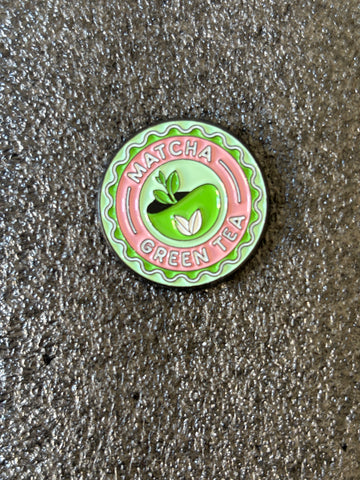 Matcha Enamel Pin