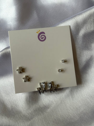 Pierced Earrings Set
