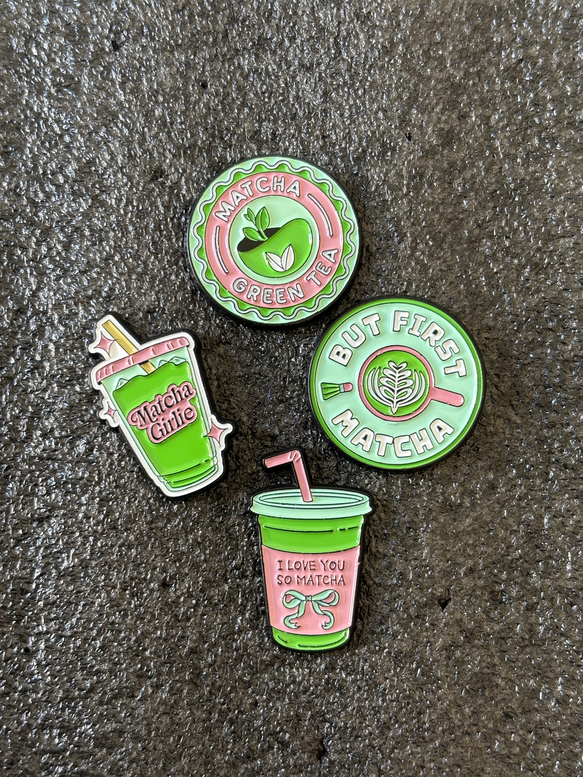 Matcha Enamel Pin