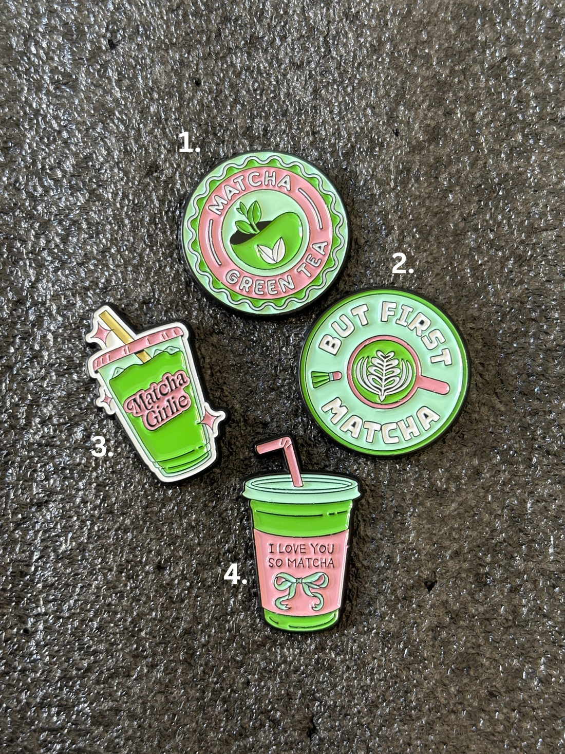 Matcha Enamel Pin