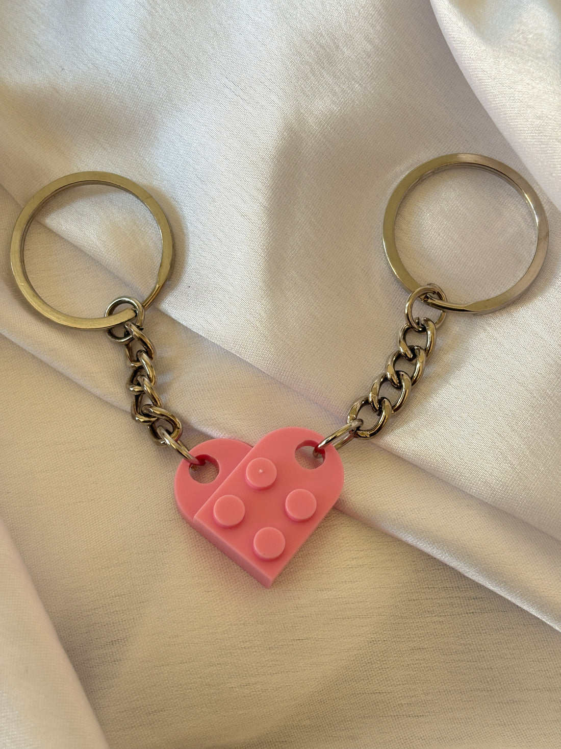 Lego Heart Keychains