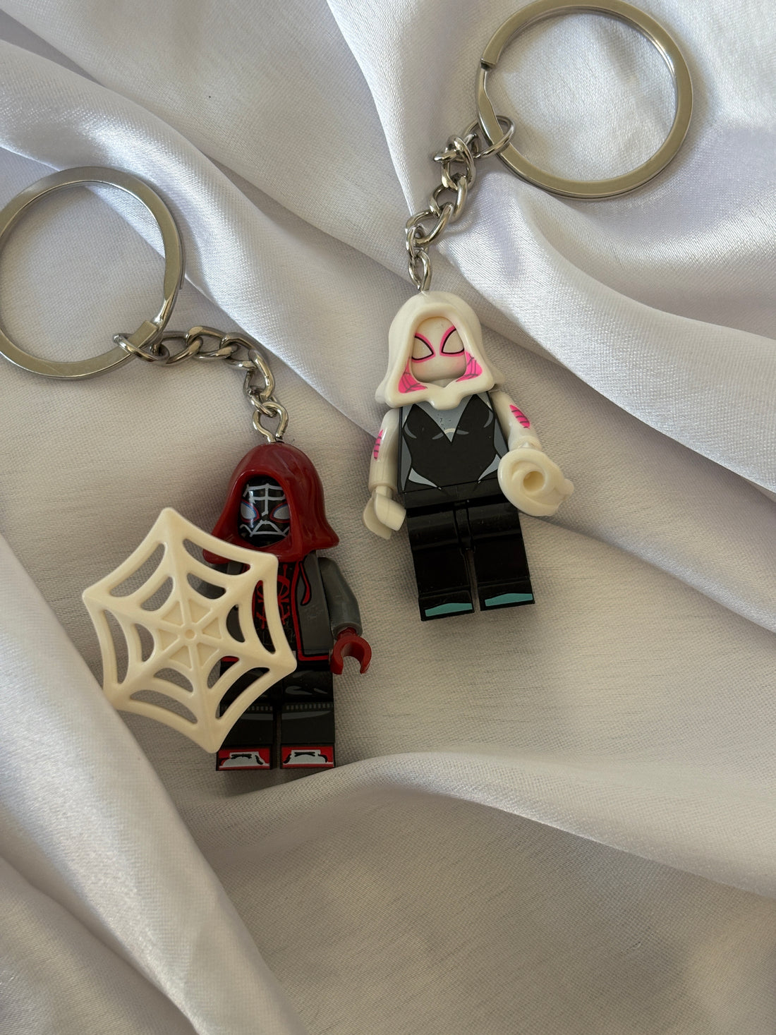 SpiderMan & Gwen Combo Keychains