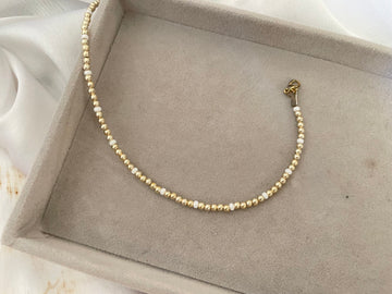 Golden & Pearl Anklet