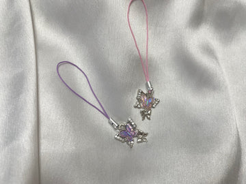 Dual Butterfly Phone Charm