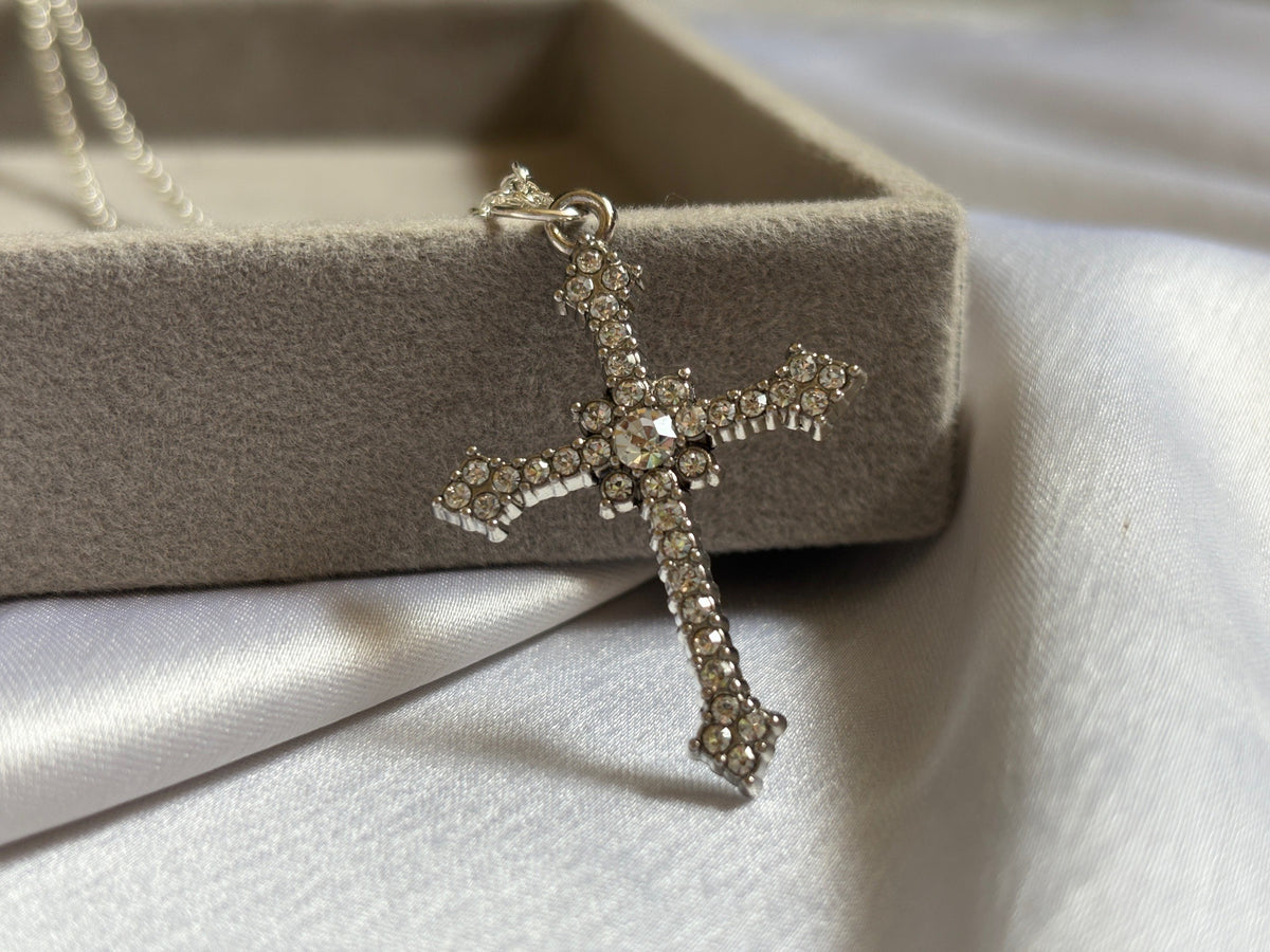 Stone Cross Necklace