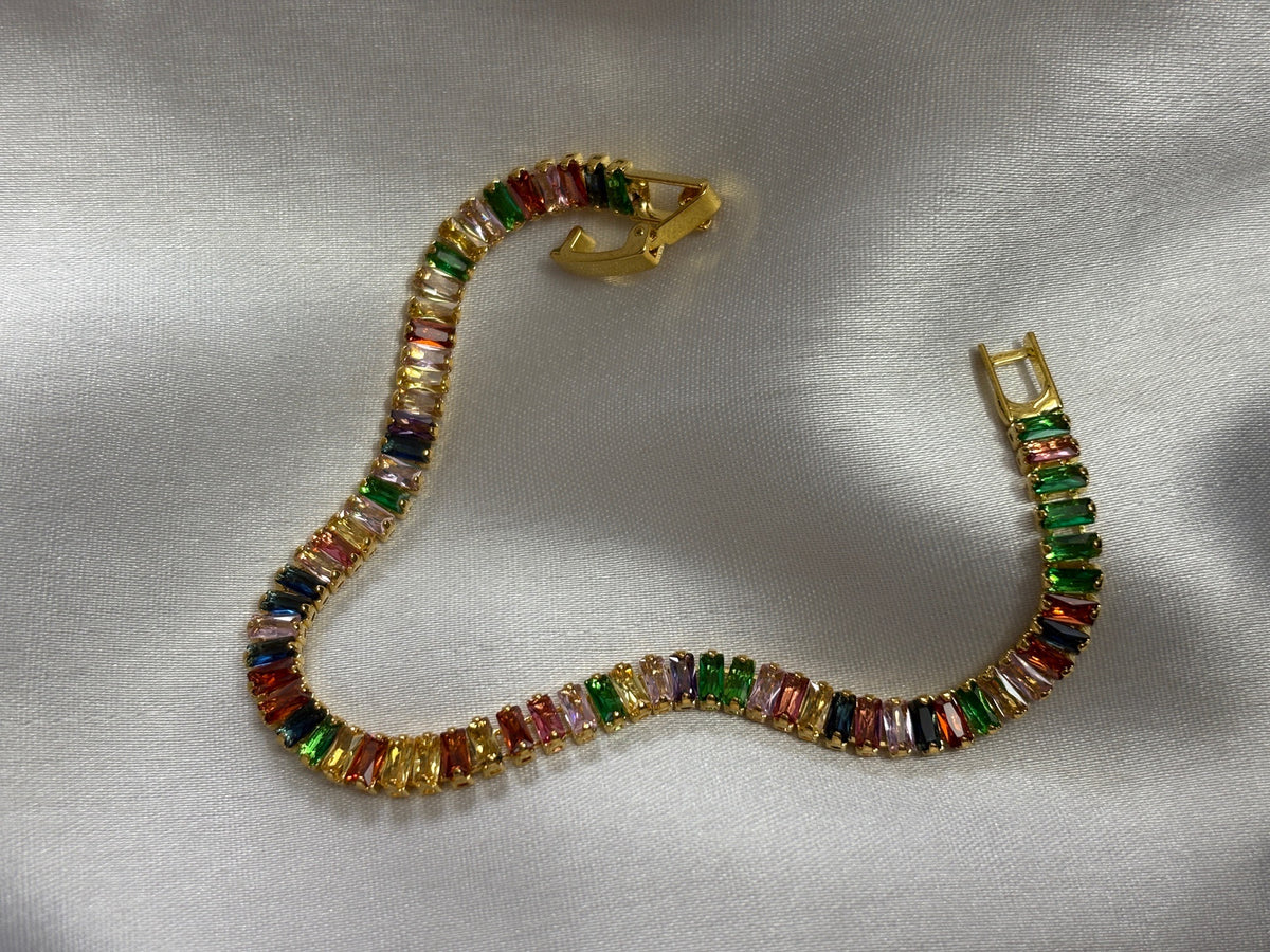 Colourful Tennis Bracelet