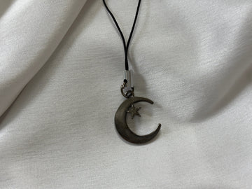 Black Moon & Star Phone Charm