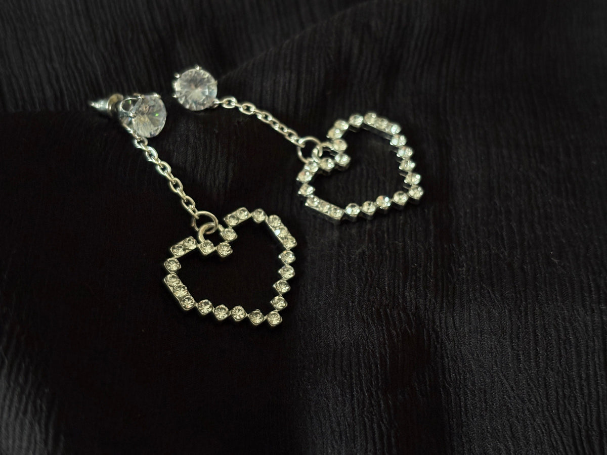 Stone Heart Studs
