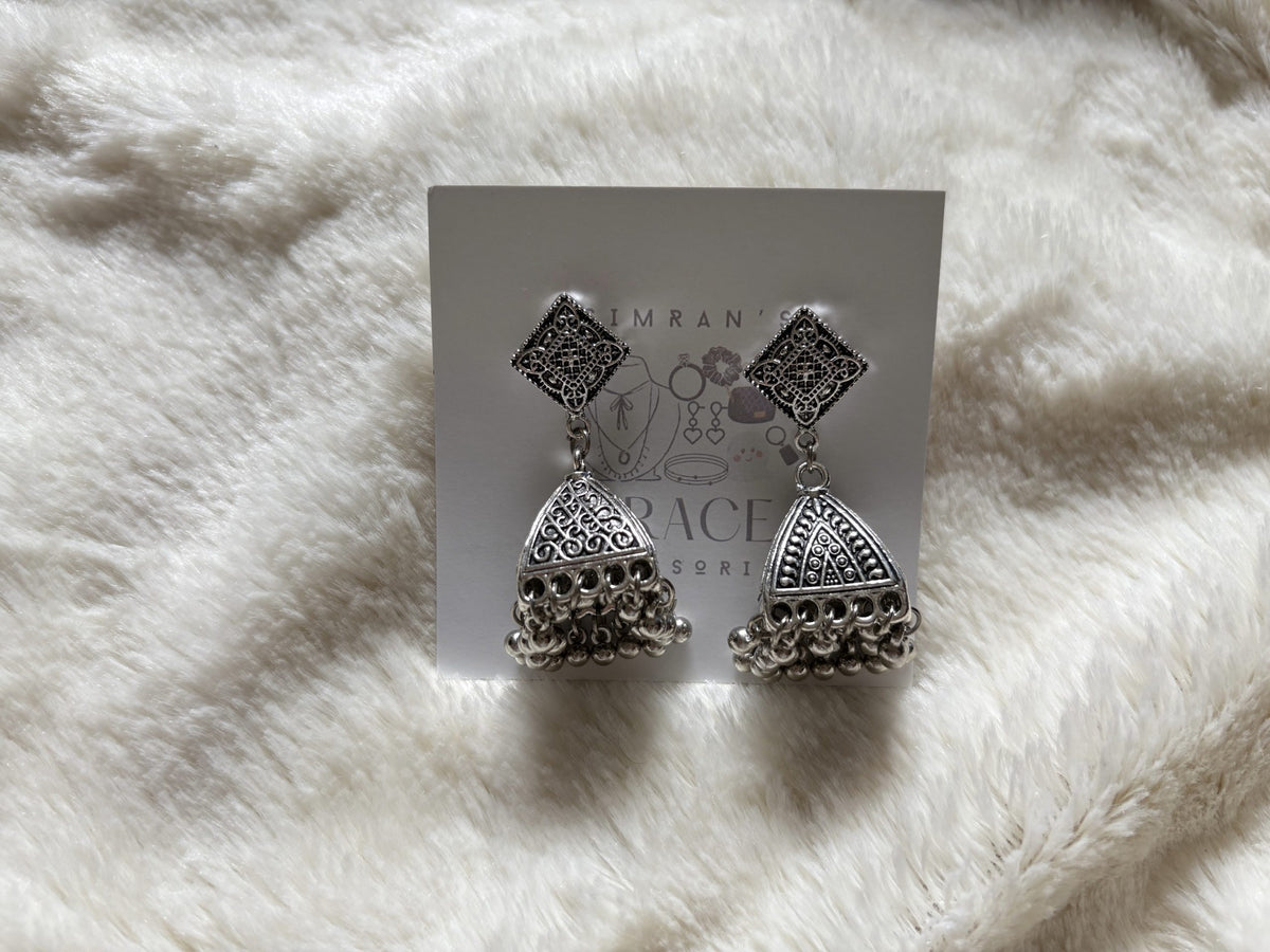 Zoya Oxidised Earrings