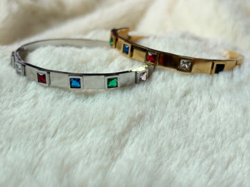 Colourful Stones Kada Bracelet