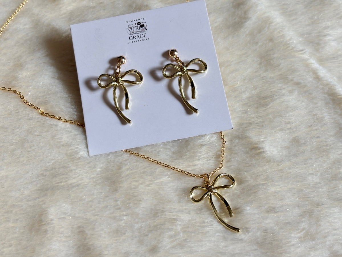Delicate Golden Bow