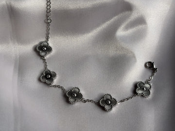 Silver Clover Bracelet