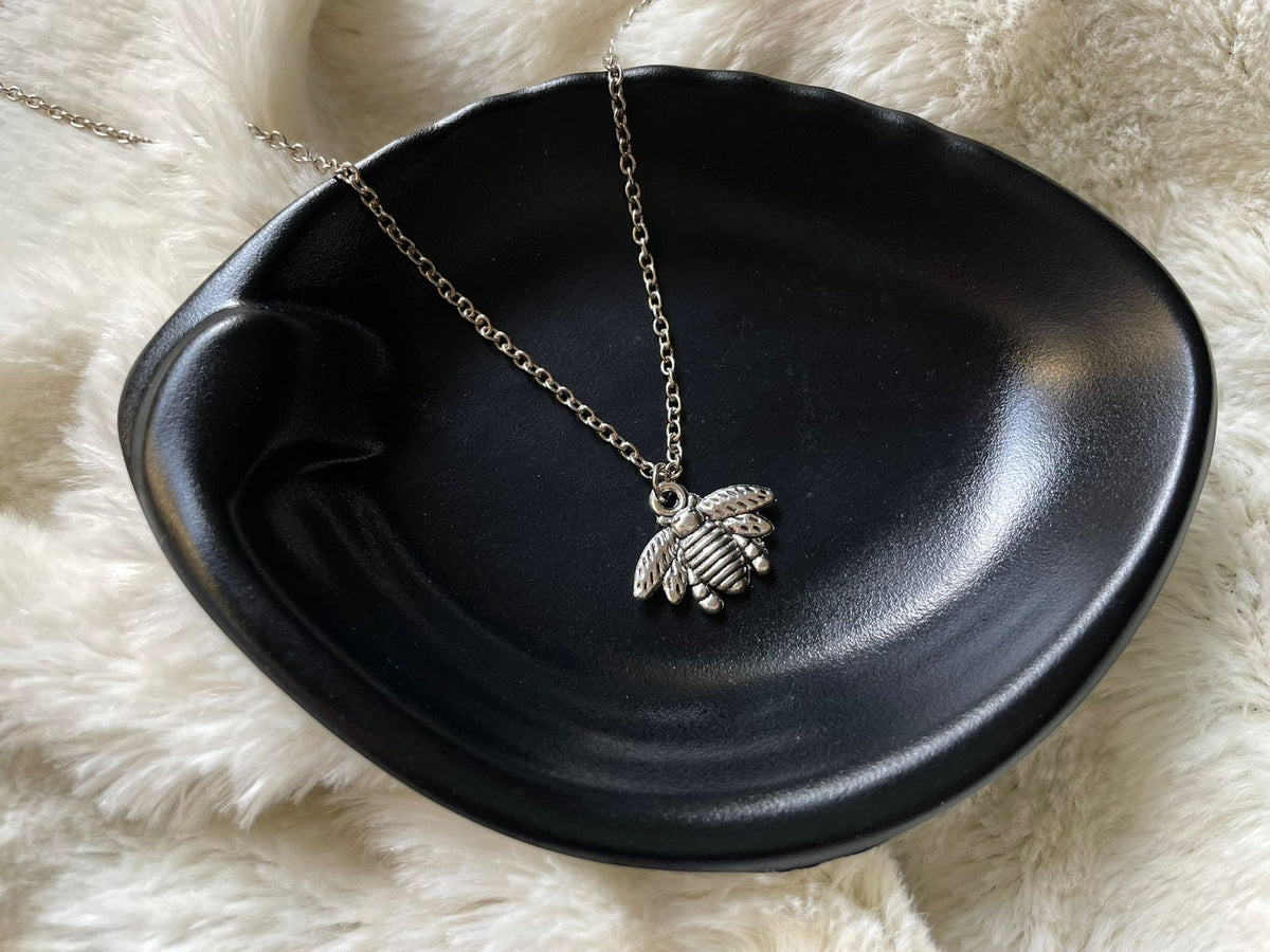 Bee Necklace (Oxidised)