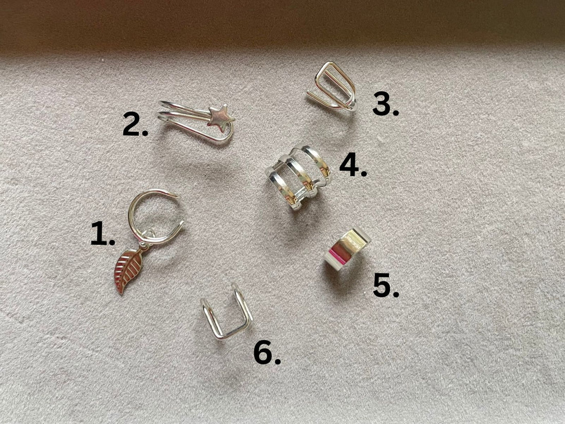 Silver Ear cuffs