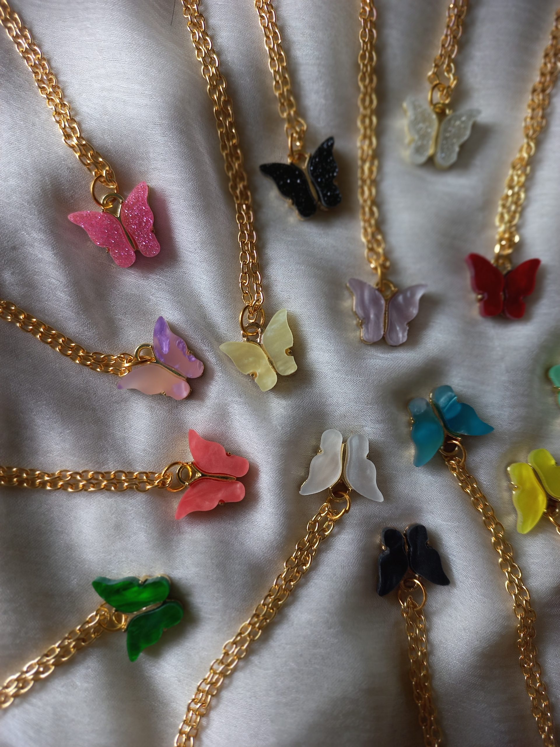 Mini Gold Butterfly Necklace – Kimiya