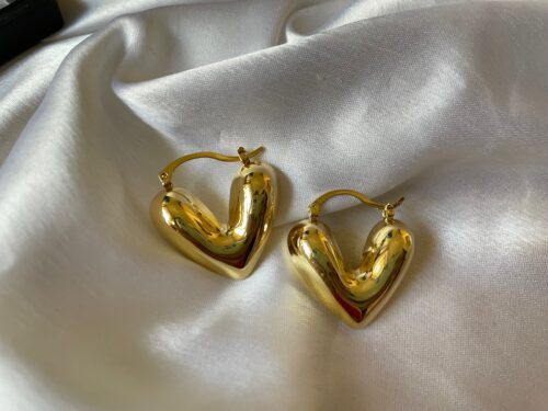 Chunky Heart Hoops
