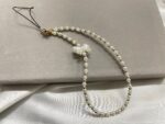 Pearl & Golden Phone Charm
