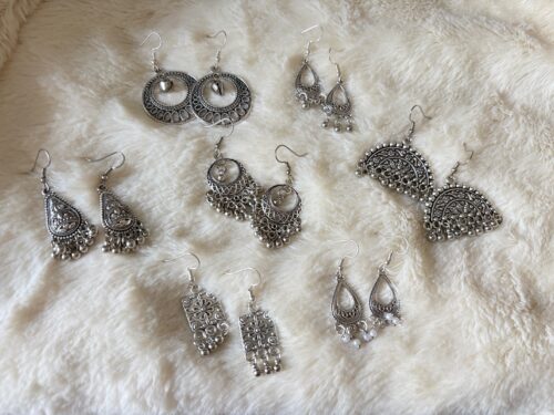 New Oxidised Hook Earrings