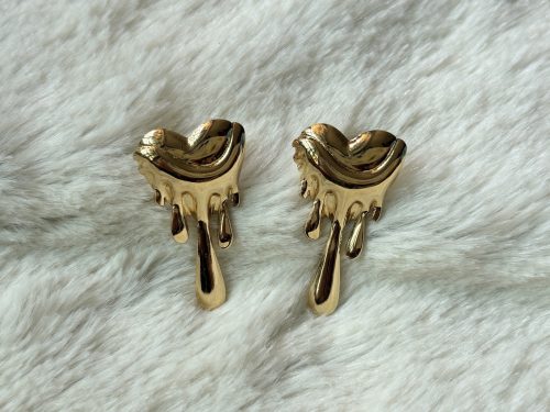 Dripping Heart Earrings